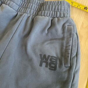 Women Dusty Blue Fleece Sweatpants